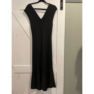 NWT Victoria Beckham Black Midi Dress, XS